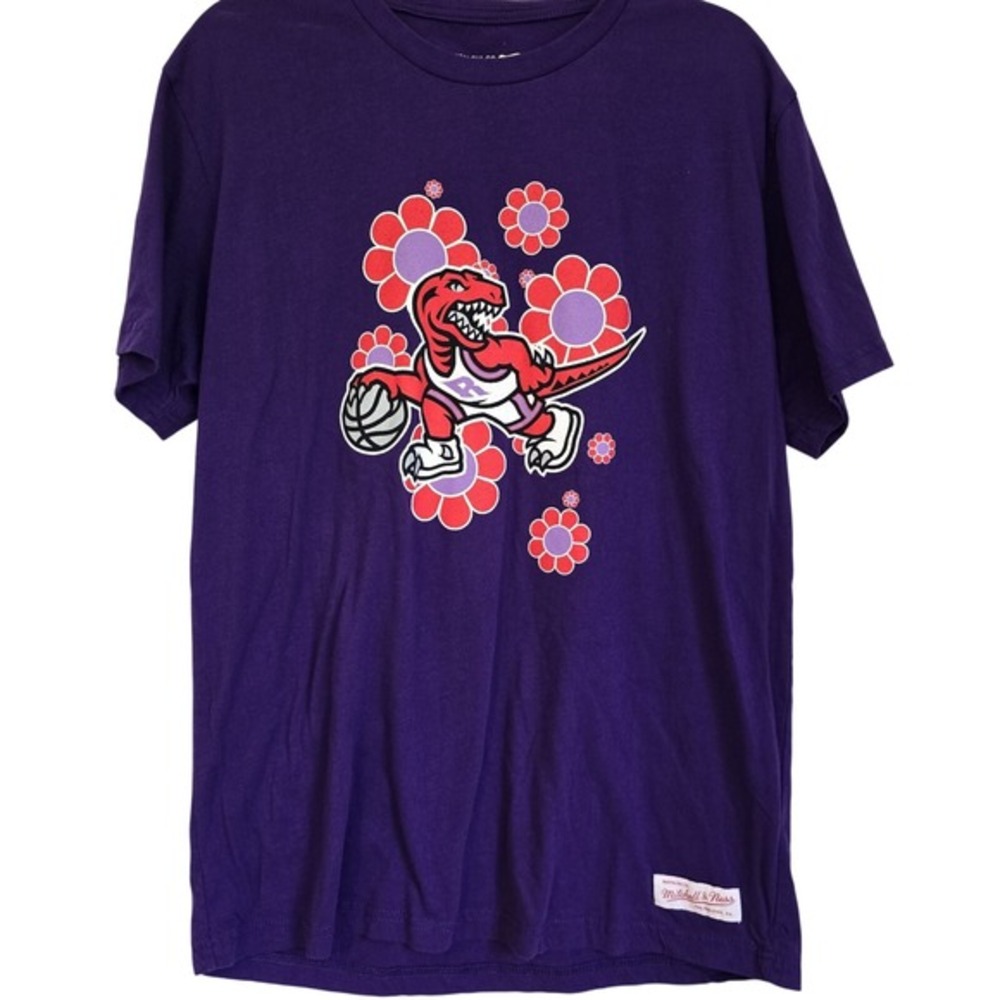 Women's Toronto Raptors Purple TShirt -‎ Size XL - Flowers